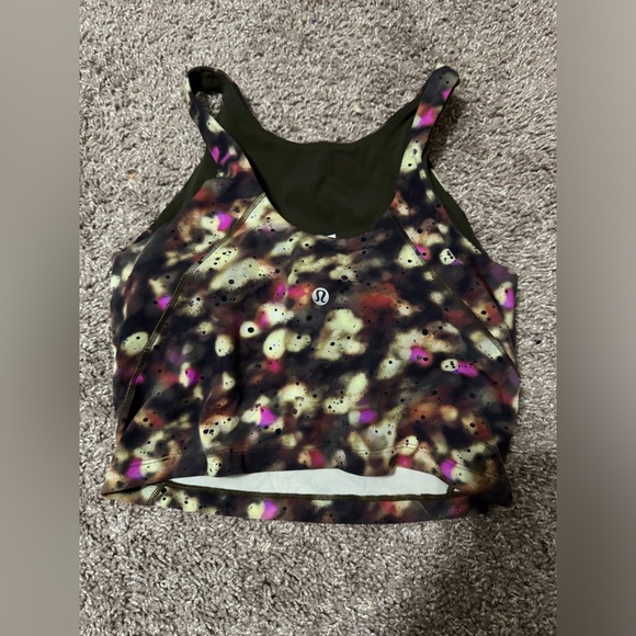 Lululemon Align High-Neck Tank Top Soft Focus Splatter Green Multi - Picture 3 of 4